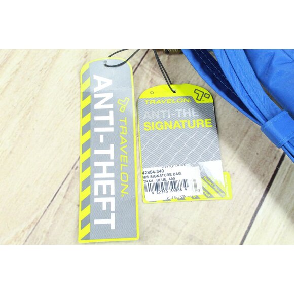 Travelon Anti Theft RFID Crossbody Shoulder Bag Navy Blue - Picture 16 of 16